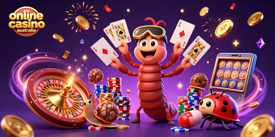 Experience the excitement of the online casino Australia with vibrant characters and gaming elements!